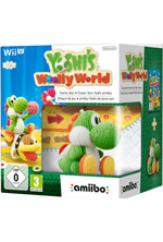 jaquette CD-rom Yoshi's Woolly World + amiibo Yoshi de laine vert - Wii U