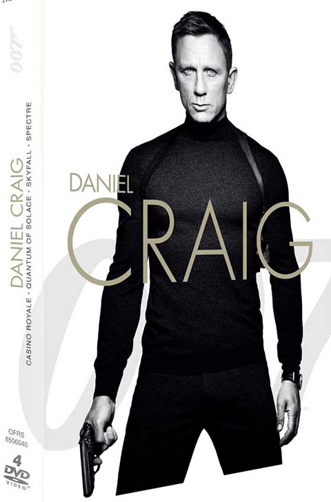 Couverture de James Bond - Daniel Craig - Skyfall + Casino royale + Quantum of solace + Spectre