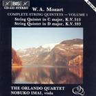 Complete sting quintets - Volume 1 : kv 515 & kv 593