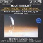 Violin concerto in d minor, op.47 - original version & final version