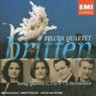 jaquette CD Britten - quatuor à cordes n°1, quatuor à cordes n°2, quatuor à cordes n°3, divertimenti