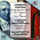 Haydn : Quatuor op.76 n°3 Hob III:77 «L'Empereur» - Beethoven : Quatuor op.76 n°4 Hob III:78 «Le lev