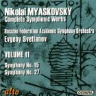 Miaskovski edition - Volume 11: symph.n°15 en ré min.op.38 & n°27 en do min.op.85