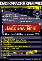 jaquette CD Karaoké KPM pro Vol.18 - Jacques Brel