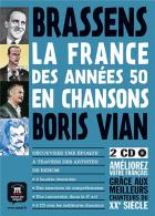 jaquette CD La france des années 50 en chansons - brassens, boris vian