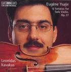 jaquette CD Six sonatas for solo violin, op.27