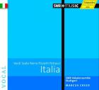 jaquette CD Italia : oeuvres chorales de Verdi, Scelsi, Nono, Pizetti et Petrassi. Creed.