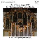 jaquette CD Die Weimer-orgel 1789 der Nikolauskirche zu mundelsheim