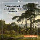 jaquette CD Donizetti : quatuors à cordes n° 1-3. Quatuor Pleyel de Cologne.