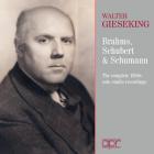 jaquette CD Walter Gieseking joue Brahms, Schubert et Schumann : intégrale des enregistrements studio des années