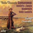 Szymanowski, Hindemith : concertos et sonate pour violon