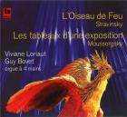 jaquette CD Orgue à 4 mains : l'oiseau de feu - les tableaux d'une exposition
