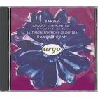 Barber - Adagio;Symphonie N 1;The School For Scandal;Essays