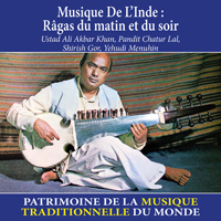 jaquette CD Musique de l'Inde : Râgas du matin et du soir - Patrimoine de la musique traditionnelle du monde