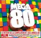 jaquette CD Mega 80, le retour de la compilation no. 1 des années 80