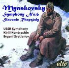 jaquette CD Nikolai Miaskovski : symphonie n° 6 - rhapsodie slave
