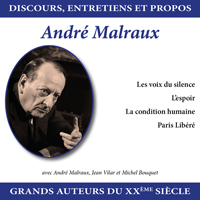 jaquette CD Discours, entretiens et propos : André Malraux