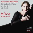 jaquette CD Brahms : Concertos pour piano n°1 et n°2 - Muza Rubackyte