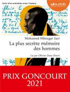 La plus secrète mémoire des hommes | Sarr, Mohamed Mbougar (1990-....), auteur