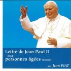 jaquette CD Lettre Jean Paul II aux personnes âgées