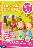 jaquette CD-rom Atout P'tit Clic - Salto et Zélia chez les robots (4/6 ans)