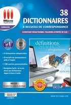 jaquette CD-rom 38 Dictionnaires et Recueils de Correspondance