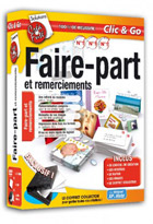 jaquette CD-rom Faire-part et remerciements - Solutions CréaFuté