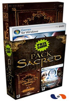 jaquette CD-rom Pack Sacred + Sacred 2