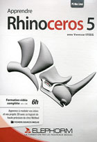 jaquette CD-rom Apprendre Rhinoceros 3D - Version 5 et antérieures