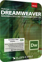 jaquette CD-rom Maitrisez Adobe Dreamweaver CS6 – Formation complète en tutoriel vidéo