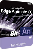 jaquette CD-rom Apprendre Adobe Edge - Animate CC