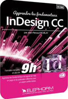 jaquette CD-rom Apprendre InDesign CC - Les fondamentaux