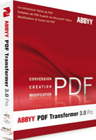 jaquette CD-rom ABBYY PDF Transformer 3.0 Pro