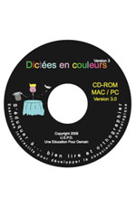 jaquette CD-rom Dictées en couleurs