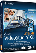 jaquette CD-rom Corel VideoStudio Ultimate X8