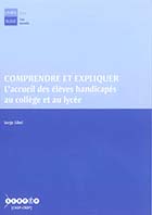 jaquette CD-rom Comprendre et expliquer l'accueil des élèves handicapés au collège et au lycée