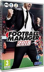 jaquette CD-rom Football Manager 2018