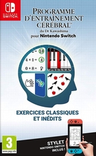 jaquette CD-rom Programme d'entraînement cérébral du Dr Kawashima pour Nintendo Switch