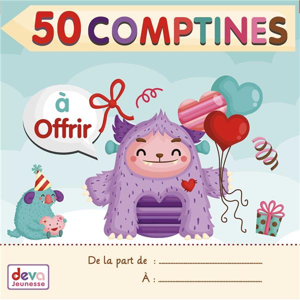 Couverture de 50 comptines à  offrir