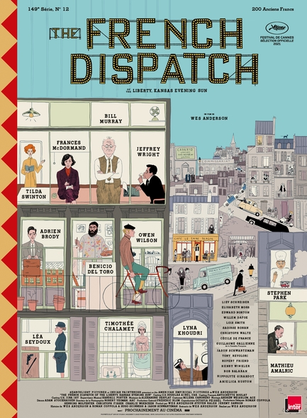 The French Dispatch / Film de Wes Anderson | Anderson, Wes. Metteur en scène ou réalisateur. Scénariste