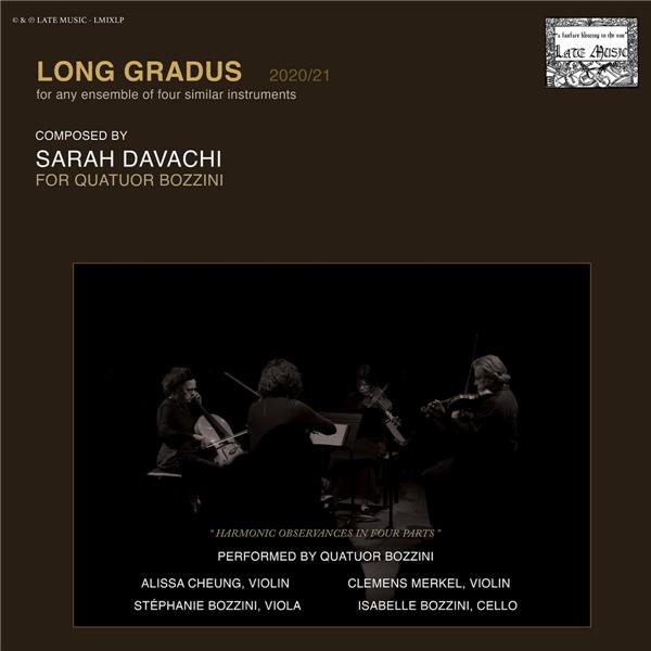 Long gradus | Sarah Davachi. Interprète