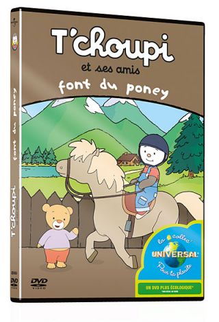 Couverture de T'choupi et ses amis : font du poney