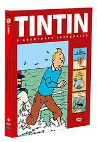 Couverture de Tintin : 3 aventures intégrales : le crabe aux pinces d'or : Volume 3