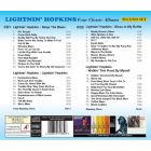 Four classic albums : Sings the blues . Lightnin' Hopkins . Blues in my bottle . Walkin' this road by myself | Lightnin' Hopkins. Compositeur
