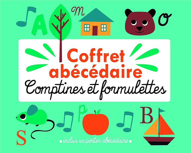 Couverture de Coffret abecédaire, comptines et formulettes