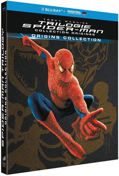 Couverture de Spider-Man Origins : Spider-Man 1 + Spider-Man 2 + Spider-Man 3