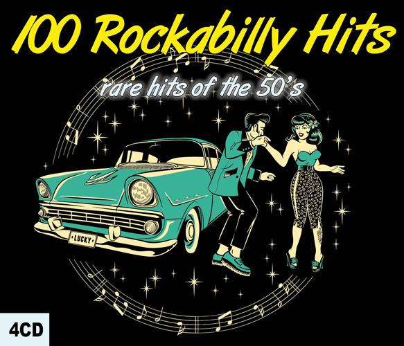 Couverture de 100 Rockabilly Hits - Rare Hits of the 50's