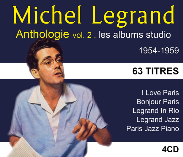 Couverture de Michel Legrand - Anthologie - Volume 2 : les albums studio 1954-1959